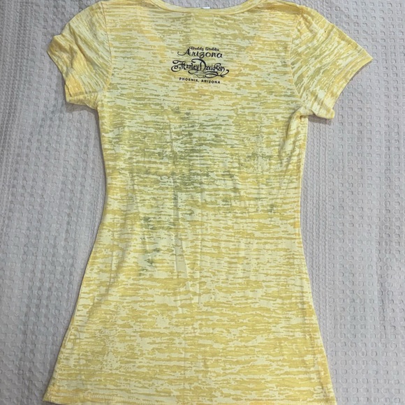 Harley-Davidson Women's Small Sheer Yellow Graphic Tee - Buddy Stubb’s Harley - Picture 4 of 6